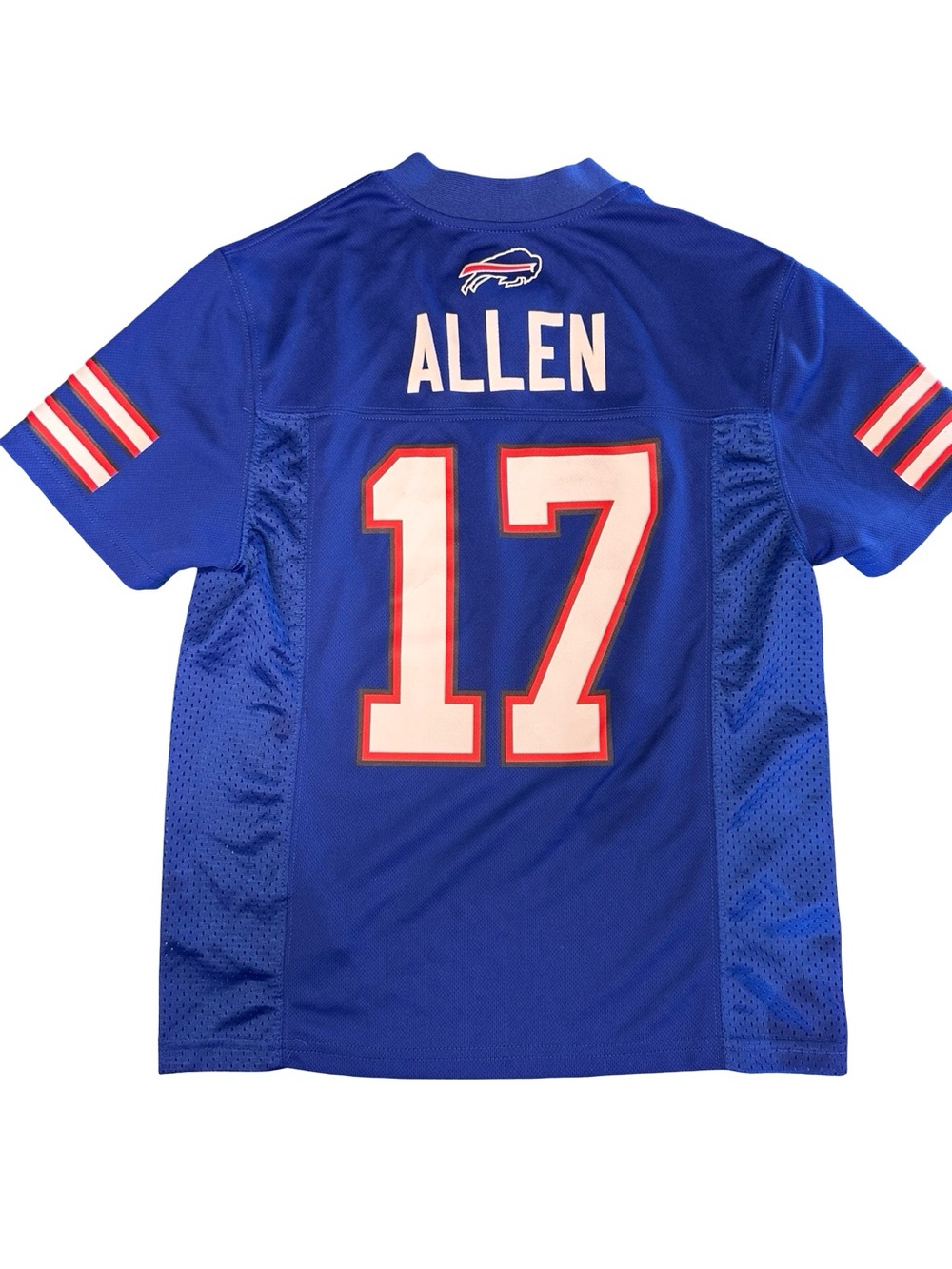 NFL Josh Allen Jersey 17 Buffalo Bills Blue Red Home Size Small Youth Football